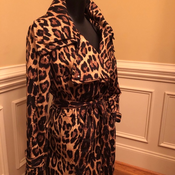 Leopard print Trench Coat - - Picture 5 of 5